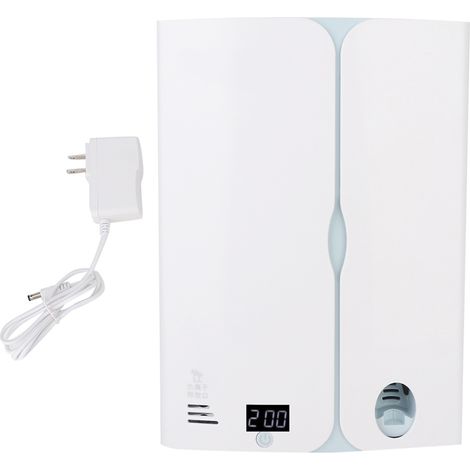 Porte-brosse à dents nettoyant automatique avec distributeur de dentifrice et purificateur d'air, 100-240V, prise US. (1/5)