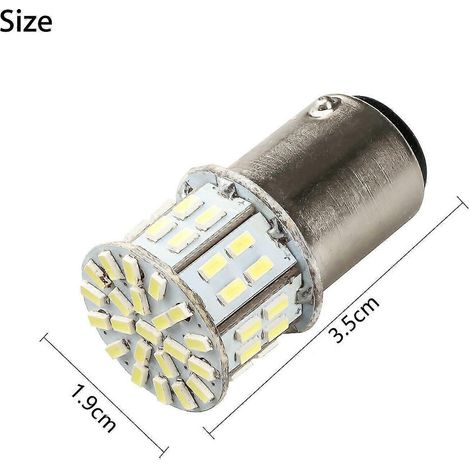 4 ampoules LED 1157 BAY15D 50-SMD 6000K Super White pour feux arrière, stop et freins (7528, 12 V) (1/5)
