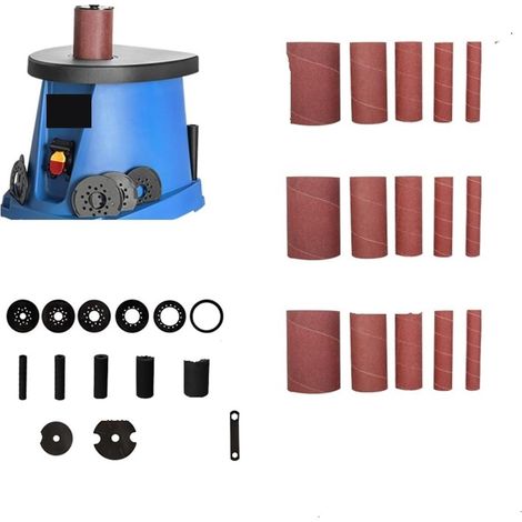 Polisseuse Ponceuse Ponceuse à bois meulage 2000 tr/min bureau colonne de sable Machine arbre sable Machine sable ceinture Machine sable bâton Machine(Package3) (1/3)