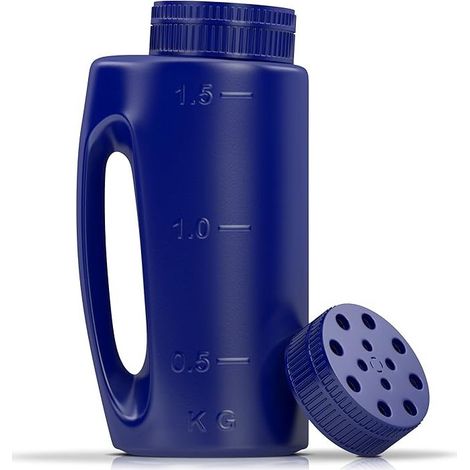 Tenu à la Main avec Taille Ajustable de Trou, Pratique pour Engrais, Gazon, graines, sel dégivrant, répulsif Anti-Insectes et Bien Plus Encore. est livré avec Un Couvercle de Rechange (1/5)
