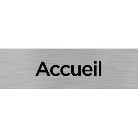 Pictogramme ACCUEIL (Q0082).- Plaque aluminium brossé - (1/5)
