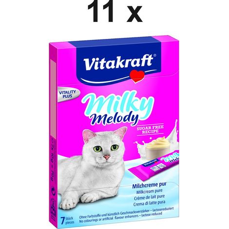 Vitakraft Katzensnack Milky Melody Pur - 11 x 70g