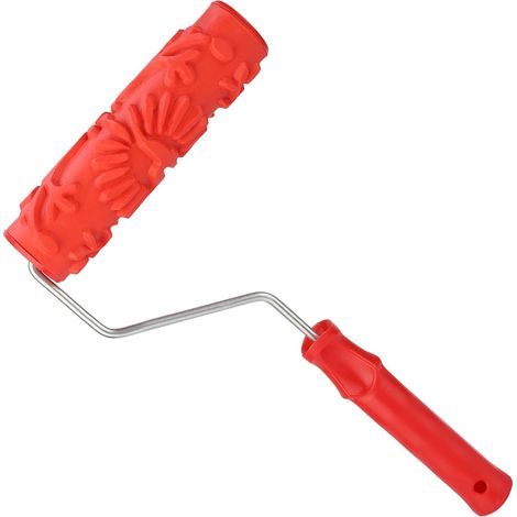 Outils de décoration et de bricolage - Outils pour le traitement des excréments de diatomées - Rouleau en caoutchouc gaufré pour la peinture murale (1/5)