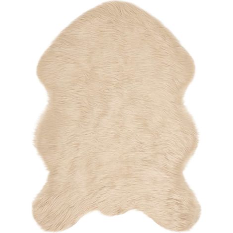 Maison Exclusive - Alfombra de de oveja sintética TAFALLA Beige 6