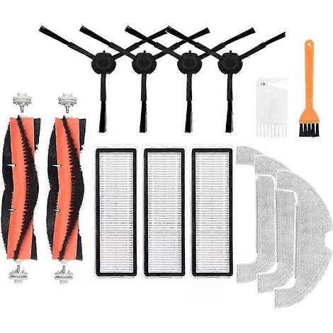 Brosse principale détachable, filtre HEPA, brosse latérale et lingette de nettoyage pour aspirateur robot-laveuse Mi Stytj05zhm 2 Ultra (1/4)