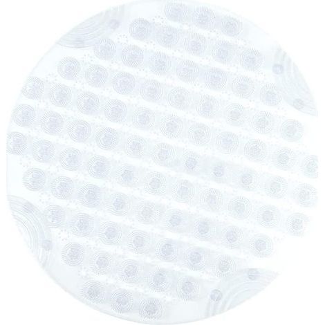 Tapis de bain rond massant, tapis de douche antidérapant avec système d'évacuation de l'eau (1/5)
