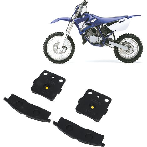 Vorder- und Hinterradbremsbeläge, kompatibel mit Yamaha YZ80 1993-2001 (2 Sätze) (1/5)