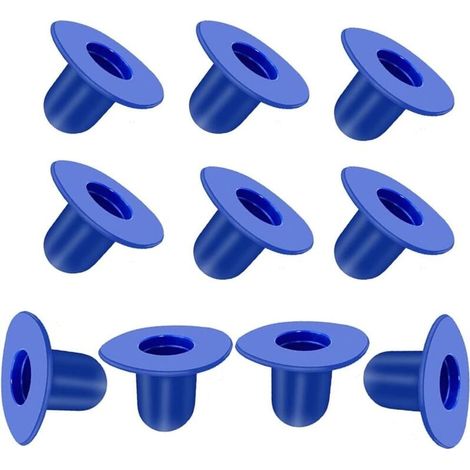 Paquete de 10 tapones de extensión azules de repuesto para piscinas Intex (1/4)
