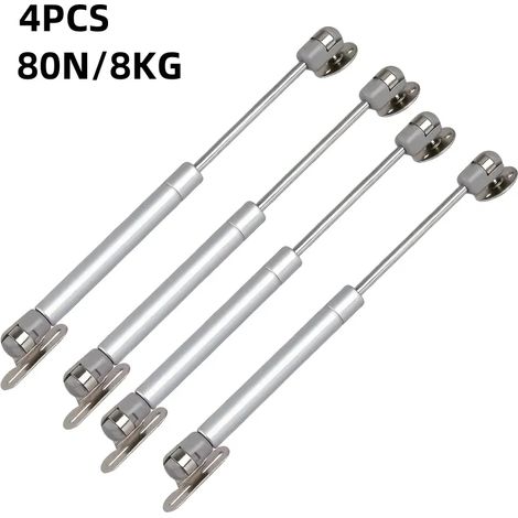 (argent 8KGX4) Charnière à ressort à gaz pour armoire, âme en cuivre, support de levage de porte, charnières hydrauliques pour portes de placards de cuisine, quincaillerie (1/5)