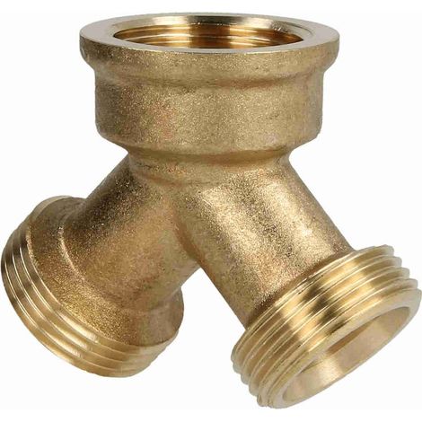 Raccord en Y FMM 3/4'' laiton brut
