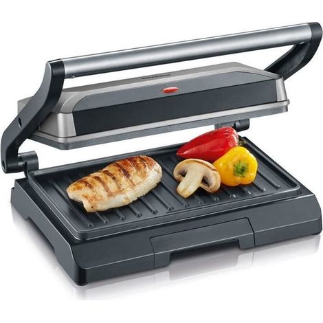Grill Electrique KG2394 - Surface cuisson 23x14,5cm - Plaques anti-adhésives - 800W