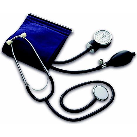 TrAdE Shop Traesio - Misuratore Di Pressione A Pompa Sfigmomanometro Da Braccio Pressione Arteriosa - (1/4)