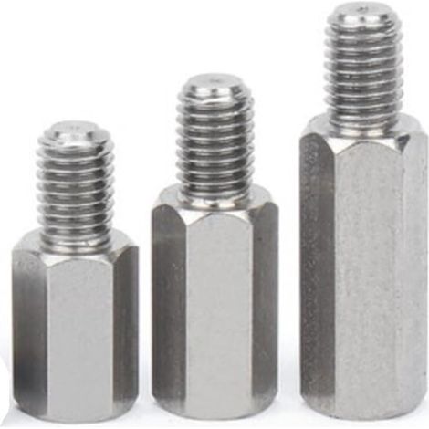 Entretoise hexagonale mâle-femelle en acier inoxydable 304 (2 ou (1/5)