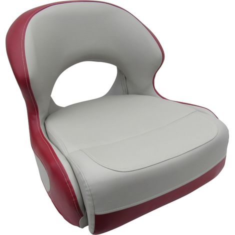 Boat Helm Bucket Seat (Upholstery Fishing Pilot Marine Replacement Deluxe Low Back Chair Vinyl) (1/5)