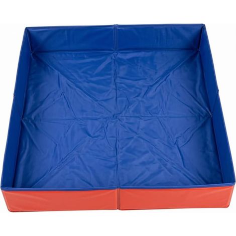 CCYKXAPiscine pour Petits Chiens, Piscine carrée pour Chiots de 20x4 Pouces, multifonctionnelle et Pliable pour Petits Animaux de Compagnie, bac à litière (1/5)