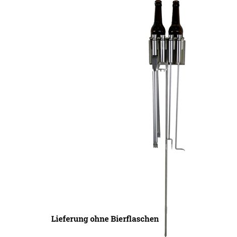 Schneider Halter inkl. Besteck für 2Stubbi Edelstahl Grillzubehör (1/2)