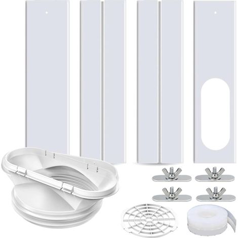 Joint de fenêtre de climatisation pour volets roulants - Adaptateur de tuyau d'évacuation - Joint de fenêtre - Kit de rechange - Tuyau d'évacuation d'air - Adaptateur de tuyau d'évacuation - 4 (1/5)