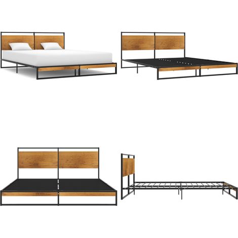 Giroletto in Metallo 160x200 cm - Letto in metallo - Letto a doghe