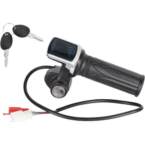 Manchon d'accélérateur pour vélo électrique QttvbTna, avec affichage numérique LED, 60 V, jeu de 2 clés (1/3)