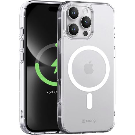 Crong Clear MAG Cover - Custodia MagSafe per iPhone 16 Pro Max (Trasparente) (1/4)