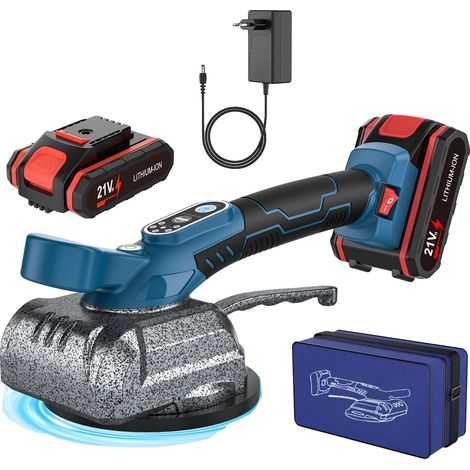 Machine à carrelage, Vibration réglable, Fonctionnement à une main, 1 Batterie