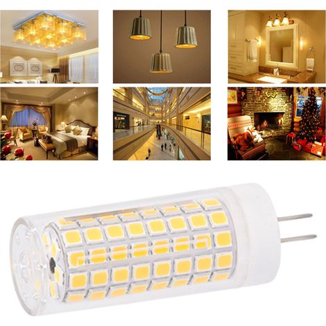 Dimmbare G4-Lampe, 360°-Abstrahlwinkel, 1000 lm, 102 LEDs 2835, Ersatz für Kronleuchter und Tischlampen, 110 V, 10 W, warmweiß (1/5)