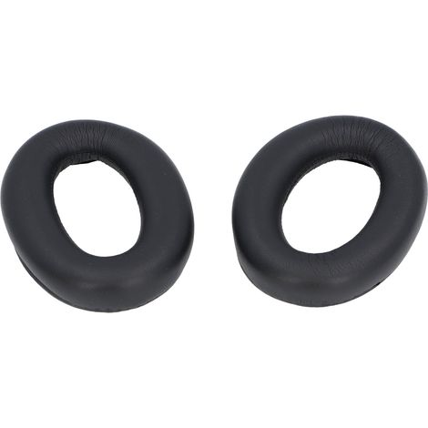 Coussinets d'oreille de rechange en mousse haute densité et cuir protéiné, isolation phonique, pour casque WH-1000XM2 et MDR-1000X, noirs (1/5)