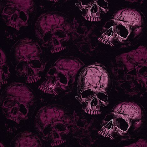 Tela Oxford decorativa para exteriores - Motivo de calavera I DX4973 (1/5)