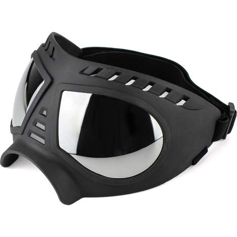 Lunettes pour Chien, Lunettes de Protection pour Animaux de Compagnie, Modèle pour Chien Moyen et Grand, Anti-UV, Imperméables et Coupe-Vent, Couleur Noir (1/4)