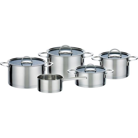 GSW Elegance - Batterie de cuisine 9 pieces en acier inoxydable - Tous feux dont induction (1/5)