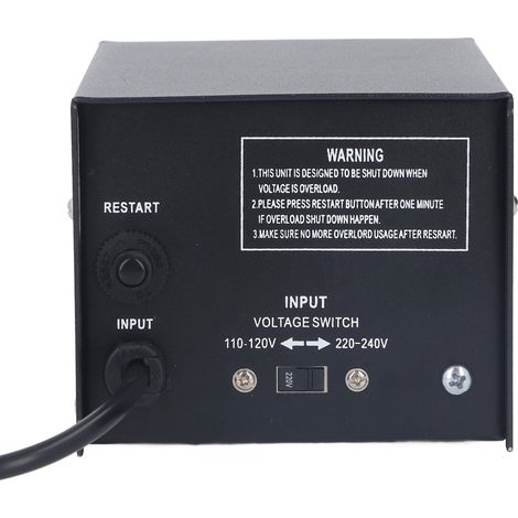 Convertisseur de Tension 300W 110V vers 220V avec Prise Européenne - Transformateur Step Up Réglable pour Voyage