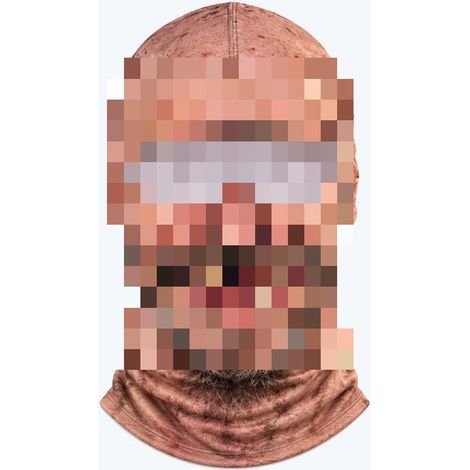 Cute New Design Funny Realistic Face Ski Mask - Smiley Face -