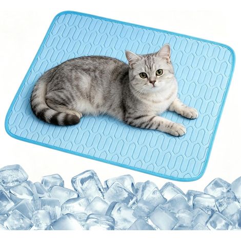 Kühlmatte für Haustiere Tragbares rutschfestes Zwingerkissen Hundekühlbett Indoor für Welpen, Katzen, Haustiere, Ruhen, Camping, im Hinterhof, auf Reisen, im Außen- und Innenbereich (1/5)