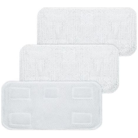 Pair Tapis de remplacement pour tête de balai à vapeur Sienna Luna pour SSM-3006 Lot de 3 tampons en microfibre (1/5)