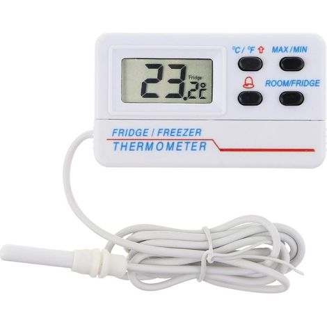 Digital refrigerator or freezer thermometer - With alarm - Max/min function - 1.2 m cable (1/5)