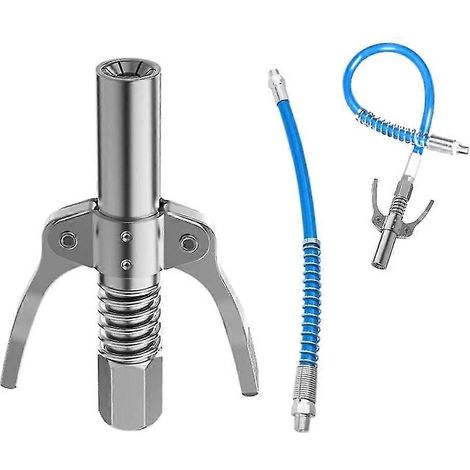 Raccord de pompe à graisse de type G avec tuyau buse de pompe à graisse raccord de pompe à graisse compatible avec tous les pistolets à graisse de 1/8 pouce (1 pièce) (1/5)