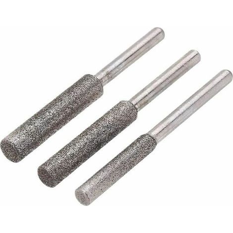 Set mit 3 Schärf- und Schleifscheiben für Kettensägen, Diamant-Kettensägenschärfer, Schleifstein-Schärfwerkzeug - Schärf- und Schleifscheiben für Kettensägen (4 mm, 4,8 mm und 5,5 mm) (1/5)