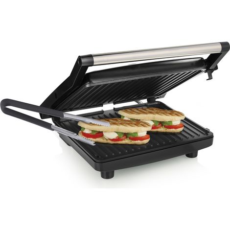 Elektro Kontaktgrill & Grillzange Multigrill mit Schwimmdeckel 2000Watt, 30x26cm (1/5)