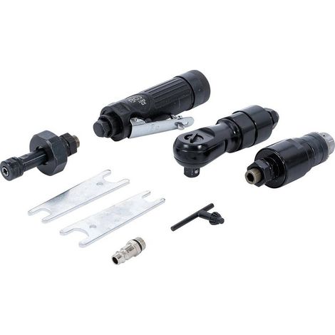 Meuleuse, Cliquet et Perceuse Pneumatique 3 en 1 - 214 x 56 x 322 mm - Polyvalente et Performante - D-Work