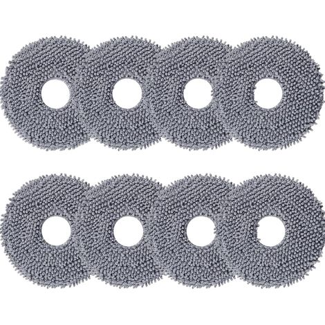 Paquete de 8 paños de limpieza de repuesto para Roborock Q Revo, mopas de microfibra para aspiradora robot Roborock Q Revo (1/4)