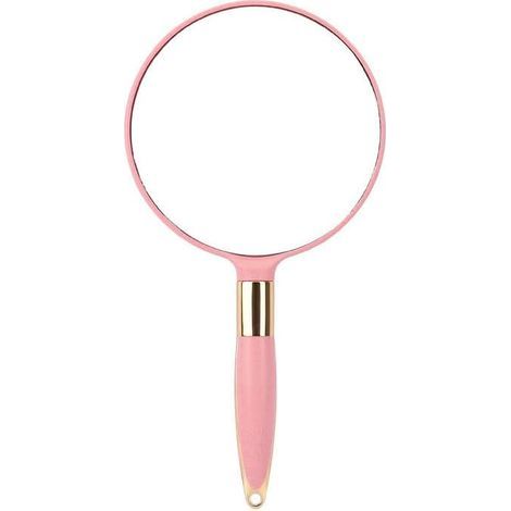 Miroirs à main, miroirs de maquillage, miroirs de maquillage avec poignée professionnelle, pour le maquillage quotidien des femmes, rose (1/4)