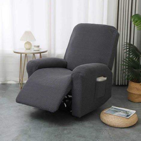 Coprisedia - Monoposto - Elastico - Antiscivolo - Grigio scuro