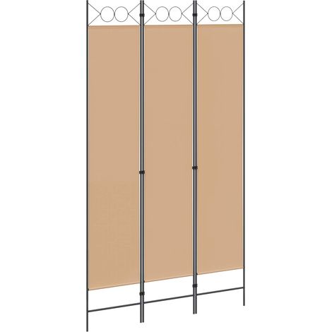 Room Divider Beige 120 x 220 cm Fabric vidaXL