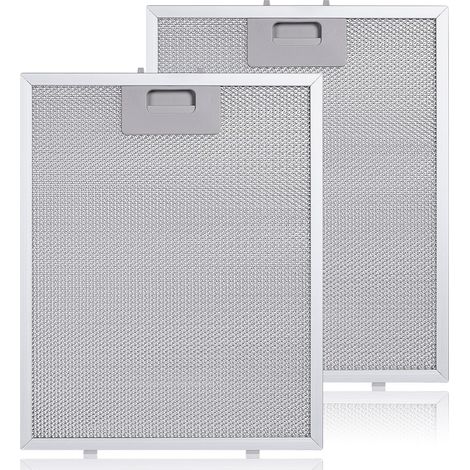 2 Pcs Filtres en Aluminium pour Hottes - 320 x 260mm, Filtre pour Hotte de Cuisine, Filtre à Graisse Métallique, Filtre à Graisse en Métal pour Hotte de Cuisine (1/5)