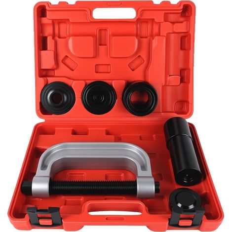 Pressa per giunti sferici, in acciaio forgiato per impieghi gravosi, dimensioni 11" x 3" x 15", compatibile con veicoli a 2 e 4 ruote motrici, per la rimozione di giunti sferici e giunti cardanici, fi (1/5)