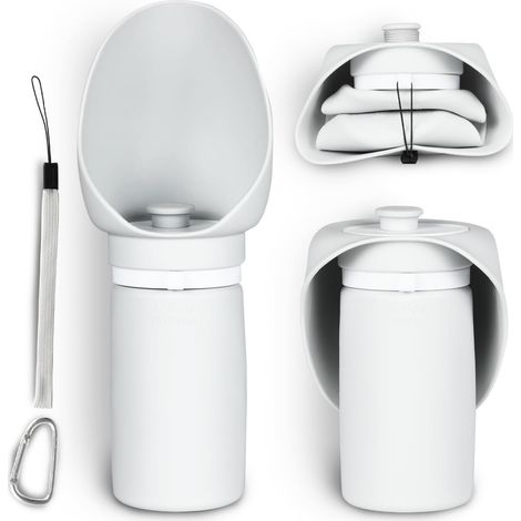 Gourde pliable pour animaux - Bol en silicone large de 550 ml (19 oz) Étanche et compacte, idéale pour les voyages et la randonnée (1/5)