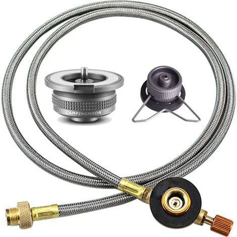 Adaptateur pour réchaud à gaz de camping, convertisseur butane, tuyau de raccordement, adaptateur pour bouteille de gaz, accessoires de camping, réchauds de cuisine portables