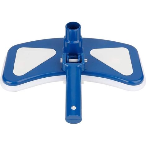 Tête d'aspiration rotative bleue et blanche pour piscine Brosse d'aspiration Outil pour piscine (longueur 36 cm, largeur 14.5 cm) (1/5)