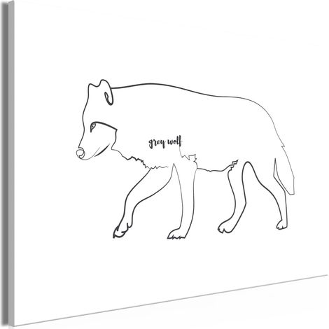 Peinture - Loup (1 partie) large (1/3)