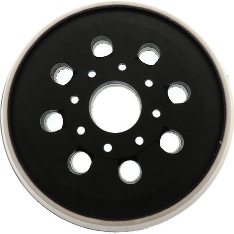 Plateau auto-adhésif pour ponceuse électrique 5 pouces 123 mm 8 trous PU Velcro pour Bosch GEX125-1A
